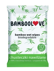 Lingettes humides en bambou 10 pcs. - Bamboolove