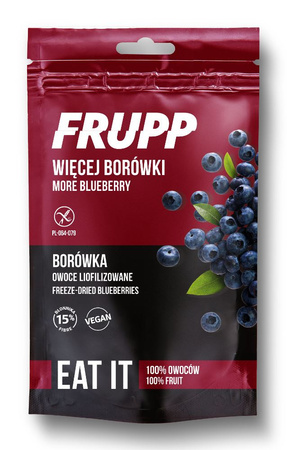 Borówka z owoców liofilizowanych, bez glutenu 15 g